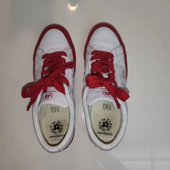 Converse Golf Le Fleur x One Star Ox Racing Red Men Size 8